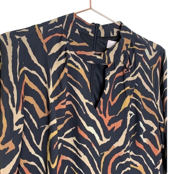 NWT Vanessa Williams Tiger Print Dress - Picture 4 of 6